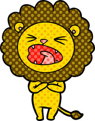 cartoon lion