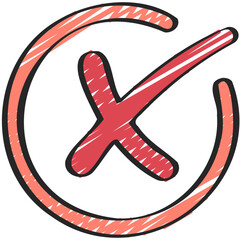 Cross Open Circle Icon