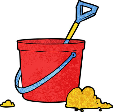 Cartoon Bucket And Spade