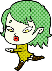 cute cartoon vampire girl