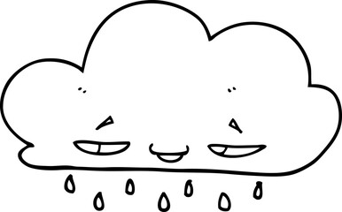 cartoon rain cloud