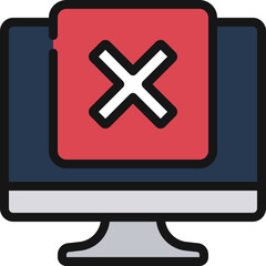 Obraz premium Incomplete Computer Task Icon