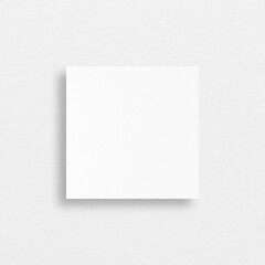 Square mockup design for business card with gray background