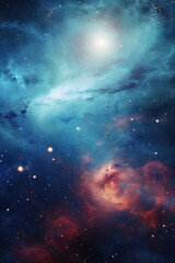 Naklejka premium Space background for Science Fiction and Game content.