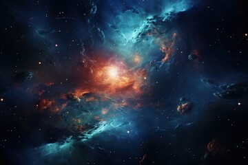 Fototapeta premium Space background for Science Fiction and Game content.