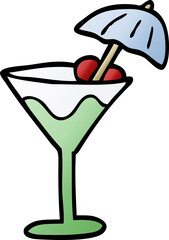 cartoon doodle cocktail