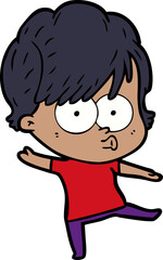 cartoon woman