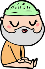 cartoon man with beard