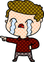 cartoon man crying