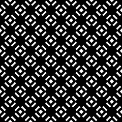Black and white seamless abstract pattern. Background and backdrop. Grayscale ornamental design. Mosaic ornaments. Vector graphic illustration. EPS10.
