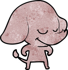 cartoon smiling elephant