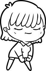 cartoon woman