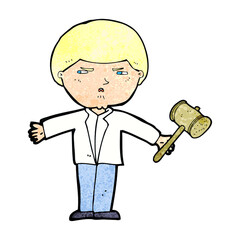 cartoon auctioneer