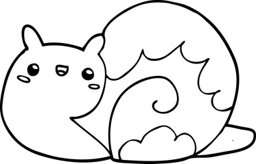 cute cartoon snail