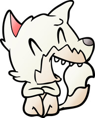 laughing fox cartoon
