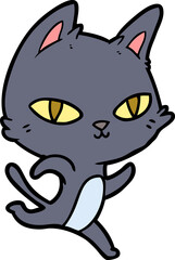 cartoon cat staring