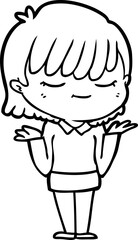 cartoon woman