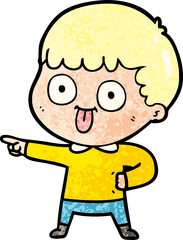 cartoon man staring