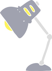flat color illustration of lamp