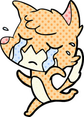 crying fox cartoon