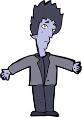 cartoon vampire man