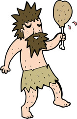 cartoon cave man