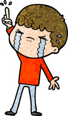 cartoon man crying