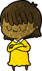 cartoon woman