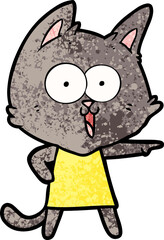 funny cartoon cat