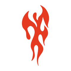 Red fire, old school flame.