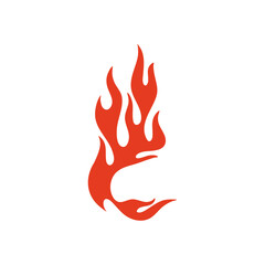 Red fire, old school flame.