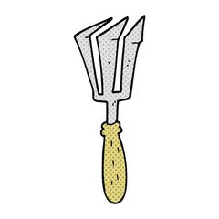 freehand drawn cartoon gardening tool