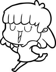 cartoon woman