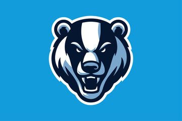 Fierce Vector Badger Mascot Logo - Perfect for Sports Teams, Dynamic Athletic Branding & School Pride