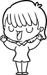 cartoon woman