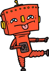 cartoon robot