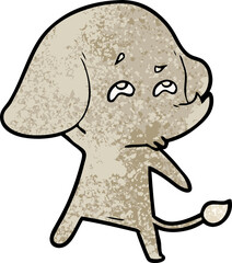 cartoon elephant remembering