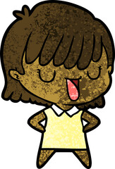 cartoon woman