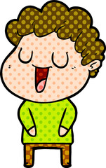 laughing cartoon man