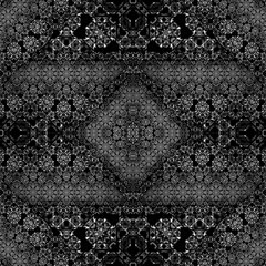 Beautiful seamless black and white lace pattern. Abstract pattern for design, print, web.