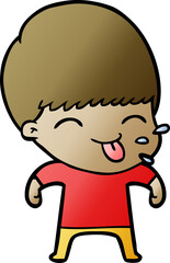 funny cartoon boy