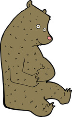 cartoon happy bear