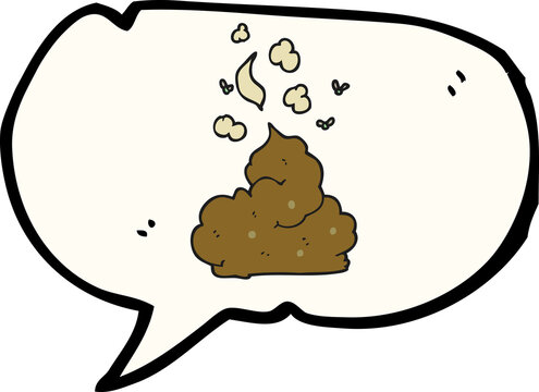 recommend clip art: freehand drawn speech bubble cartoon gross poop