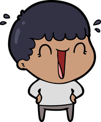 laughing cartoon man