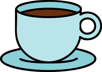 tattoo in traditional style of a cup of coffee