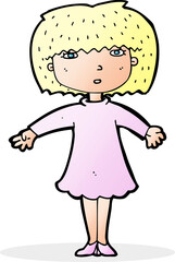 cartoon surprised woman