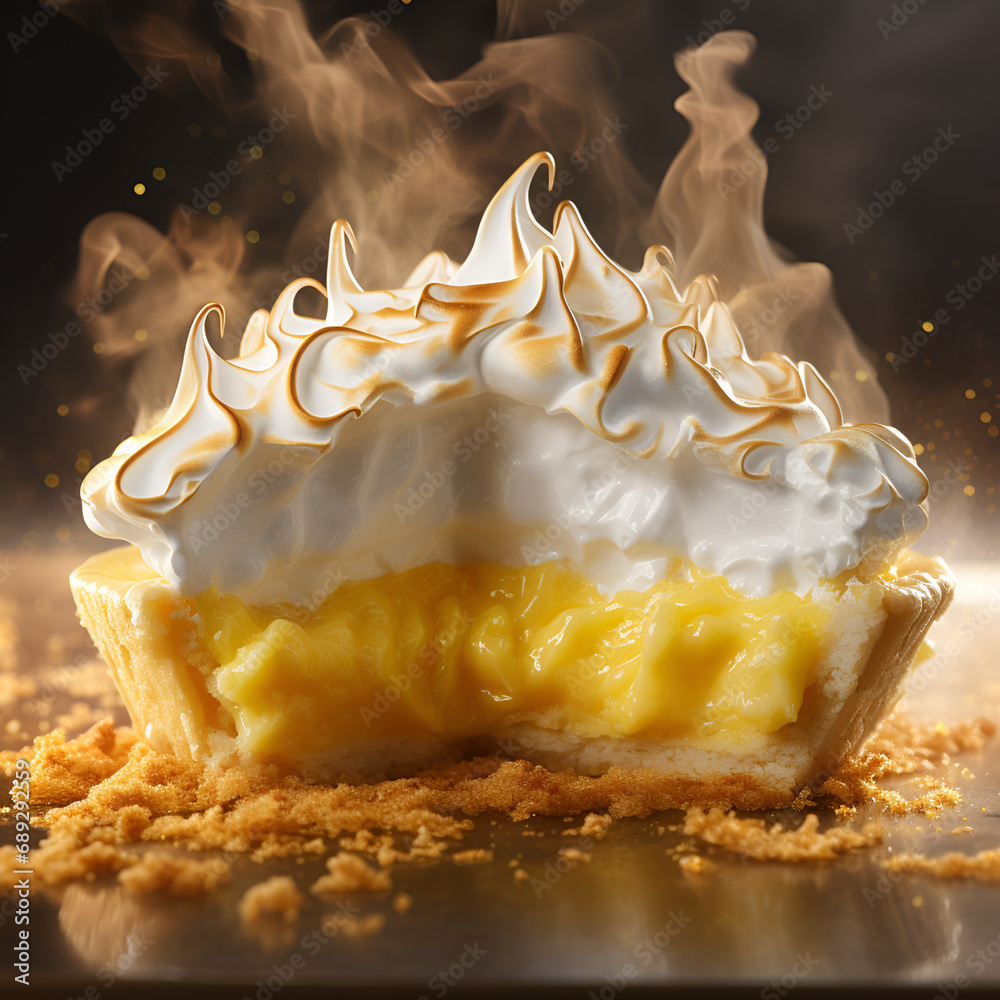 Wall mural lemon meringue pie