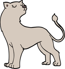 cartoon lioness