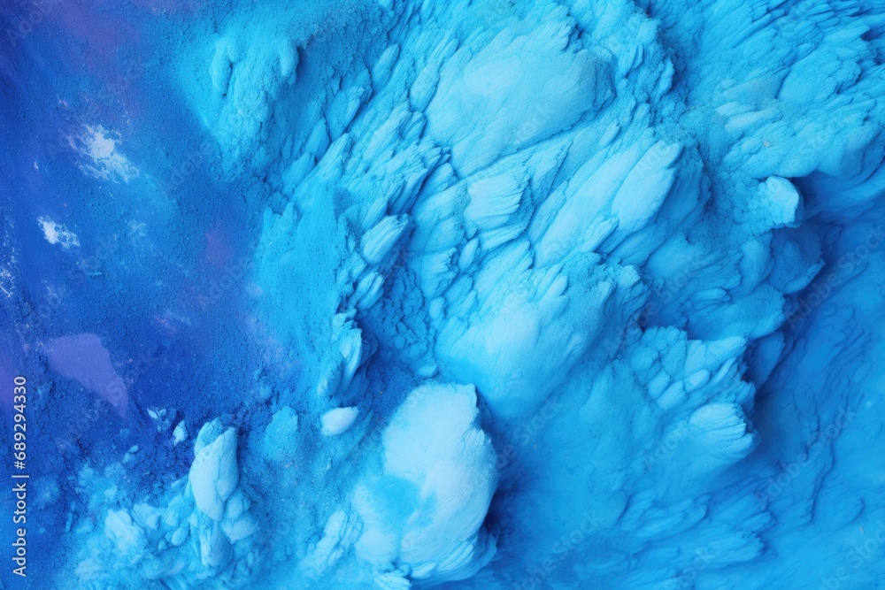 Poster a close up view of a blue and purple painting. this image can be used for various artistic and creat