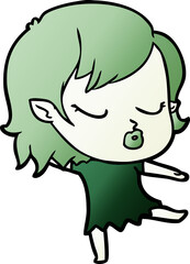 cute cartoon vampire girl